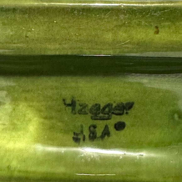 Vintage Haeger Green Ceramic Sleigh Planter - Picture 10 of 10